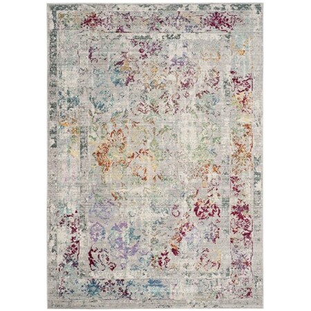 Safavieh 5 x 8 ft. Mystique Power Loomed Medium Rectangle Area Rug, Grey and Multi MYS923R-5